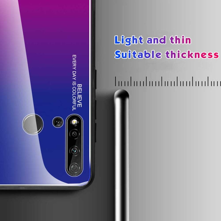 For Huawei Nova 5i / P20 Lite 2019 Gradient Color Glass Case