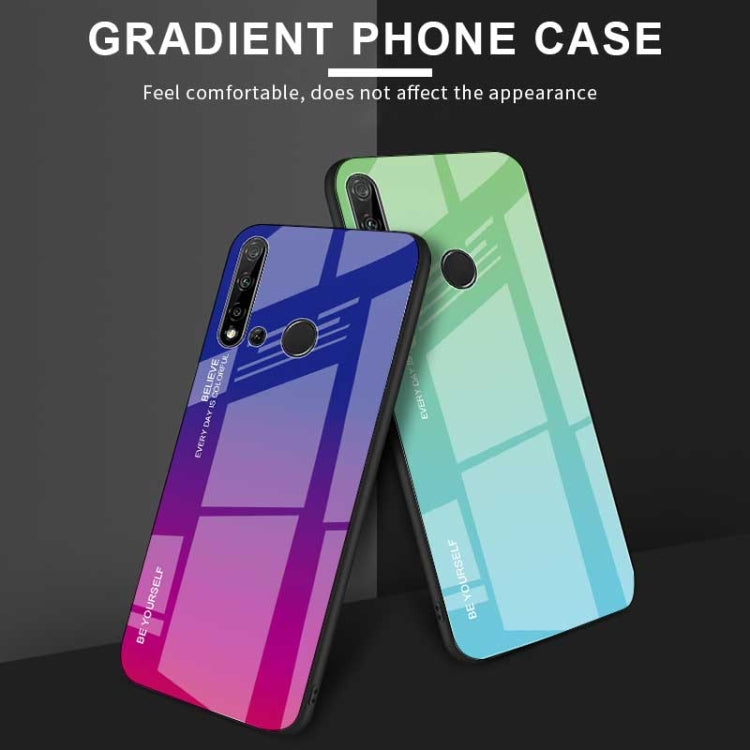 For Huawei Nova 5i / P20 Lite 2019 Gradient Color Glass Case