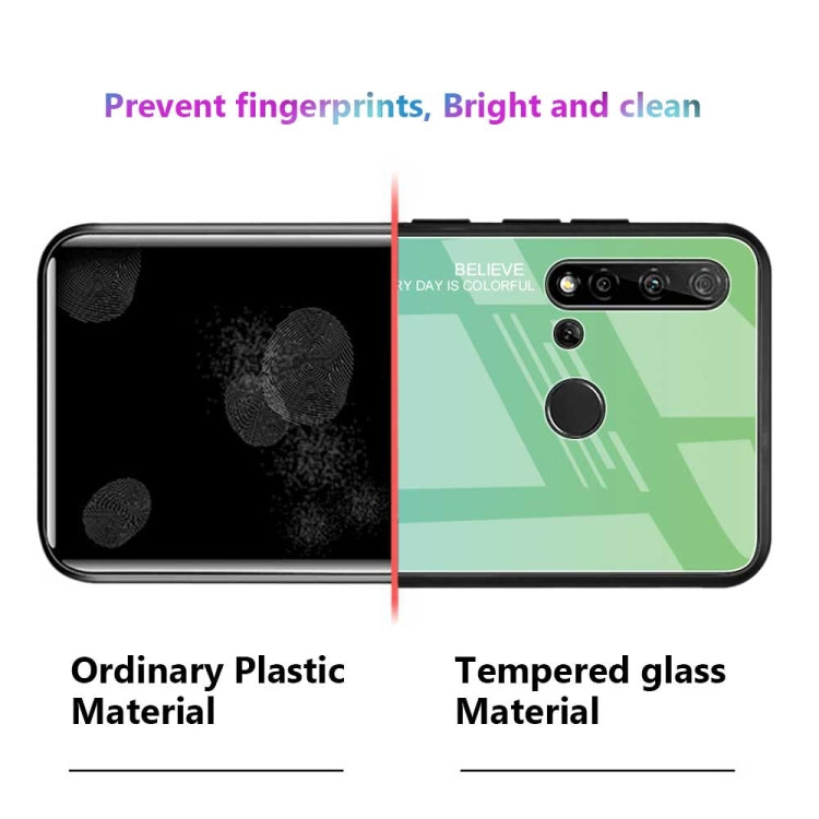 For Huawei Nova 5i / P20 Lite 2019 Gradient Color Glass Case