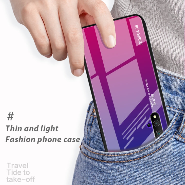 For Huawei Honor 20 Gradient Color Glass Case