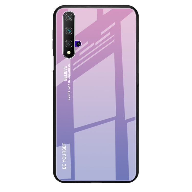 For Huawei Honor 20 Gradient Color Glass Case
