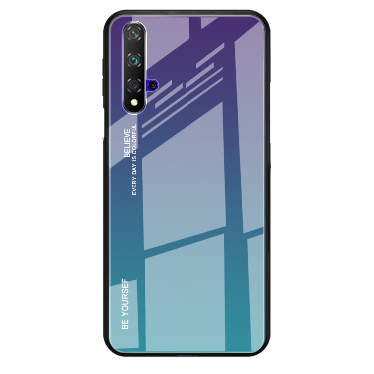 For Huawei Honor 20 Gradient Color Glass Case