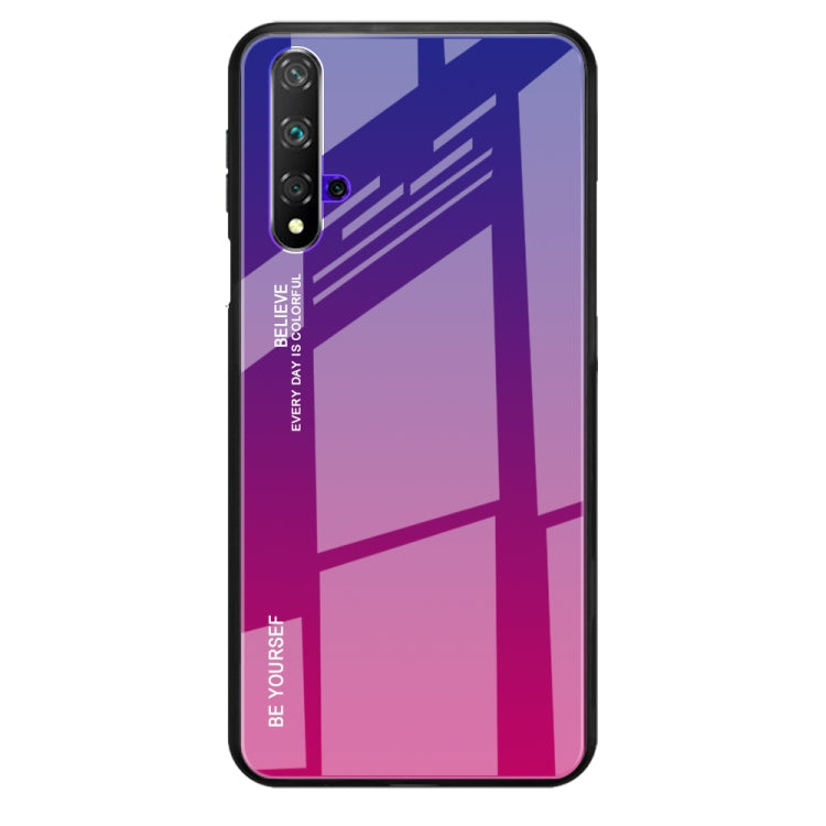 For Huawei Honor 20 Gradient Color Glass Case