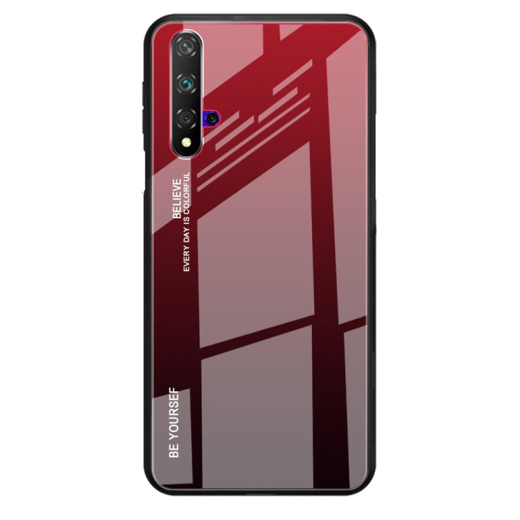 For Huawei Honor 20 Gradient Color Glass Case