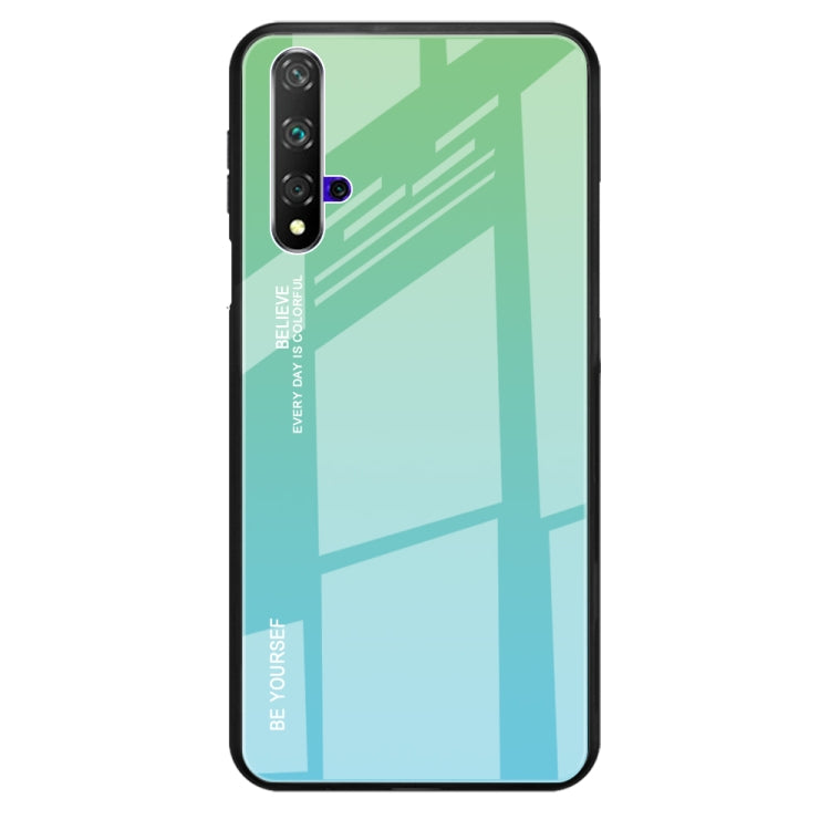 For Huawei Honor 20 Gradient Color Glass Case