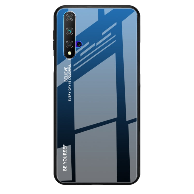 For Huawei Honor 20 Gradient Color Glass Case