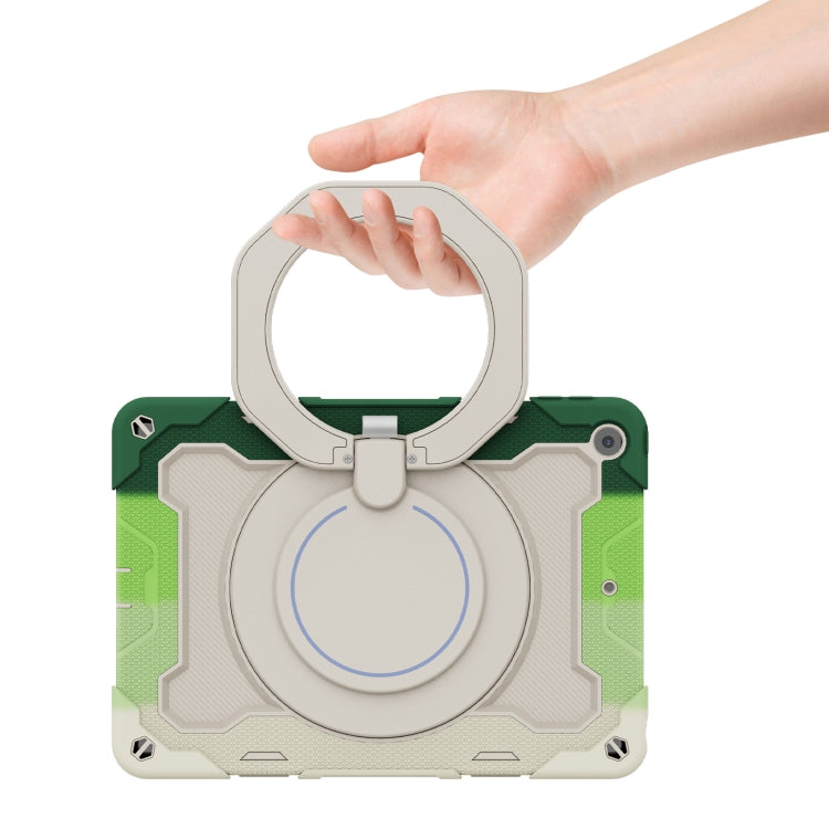 For iPad 10.2 2021 Armor Contrast Color Silicone + PC Tablet Case