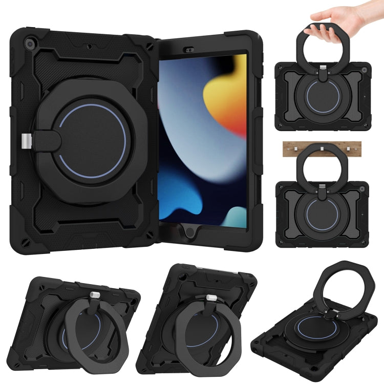 For iPad 10.2 2021 Armor Contrast Color Silicone + PC Tablet Case
