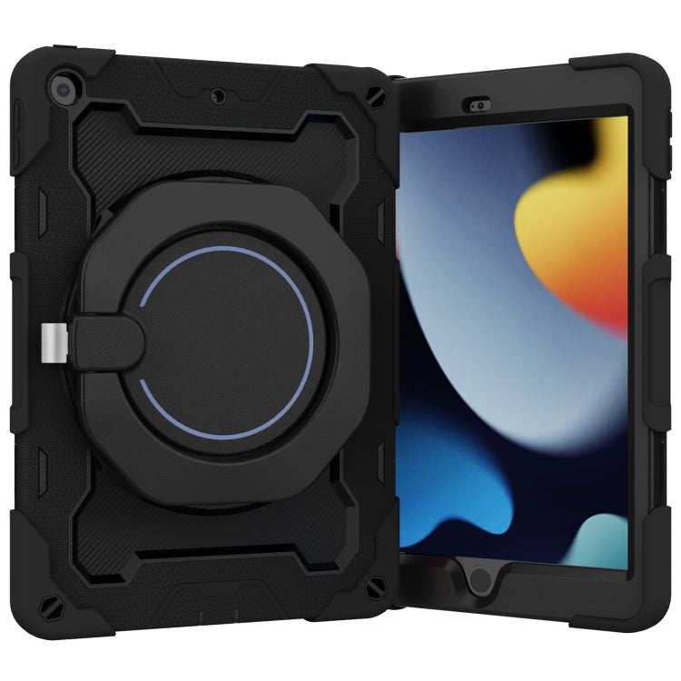 For iPad 10.2 2021 Armor Contrast Color Silicone + PC Tablet Case