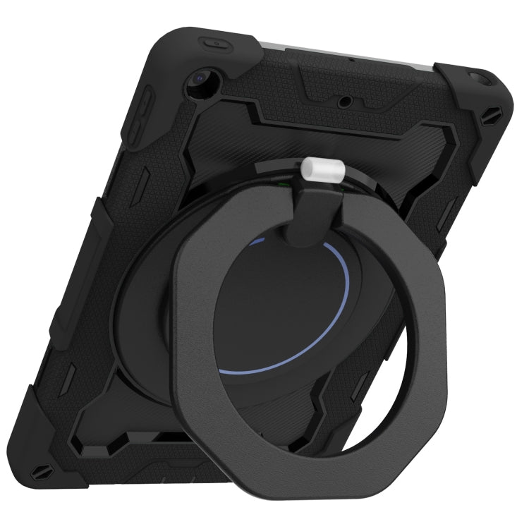 For iPad 10.2 2021 Armor Contrast Color Silicone + PC Tablet Case