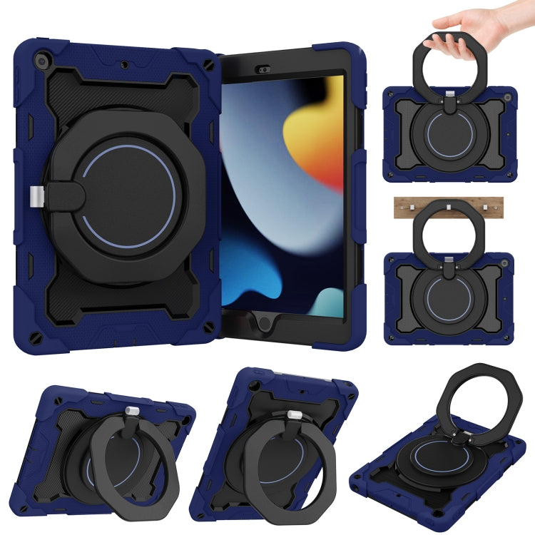 For iPad 10.2 2021 Armor Contrast Color Silicone + PC Tablet Case