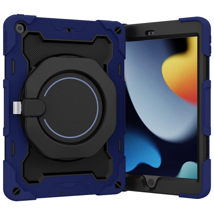 For iPad 10.2 2021 Armor Contrast Color Silicone + PC Tablet Case