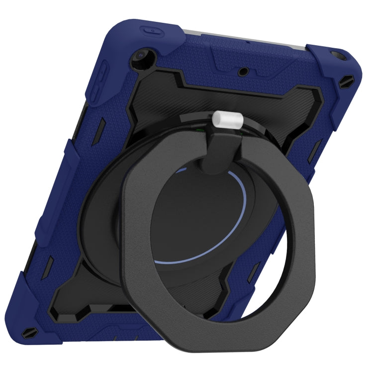 For iPad 10.2 2021 Armor Contrast Color Silicone + PC Tablet Case