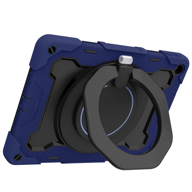For iPad 10.2 2021 Armor Contrast Color Silicone + PC Tablet Case