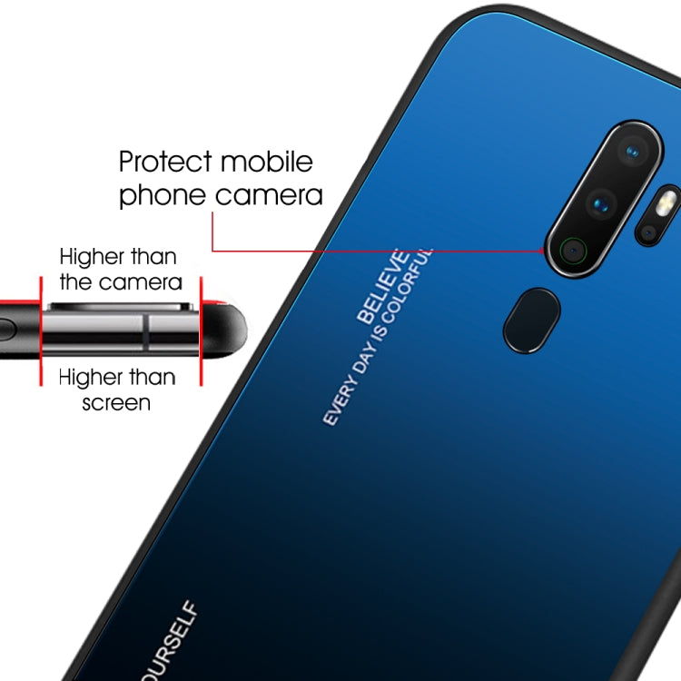 For OPPO A9 (2020) Gradient Color Glass Case