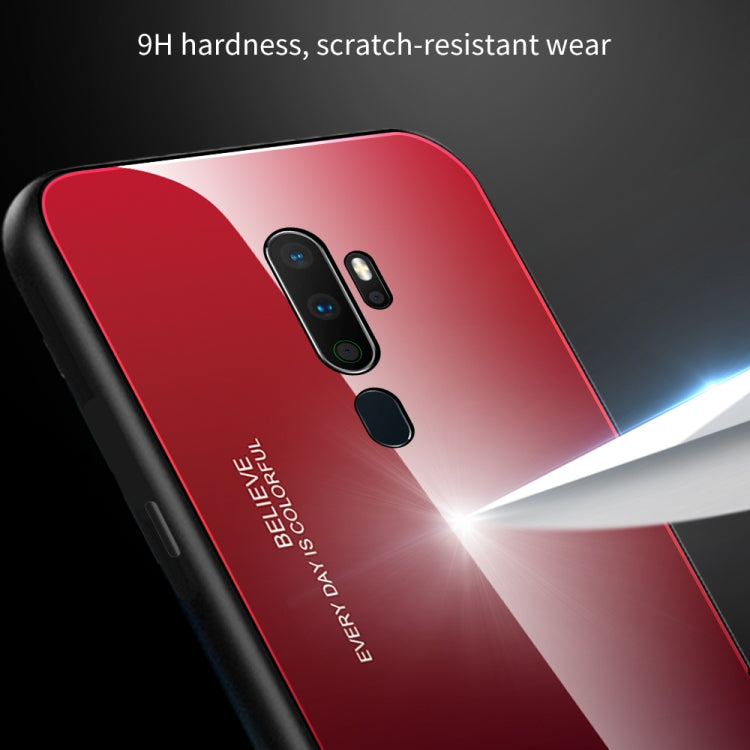 For OPPO A9 (2020) Gradient Color Glass Case
