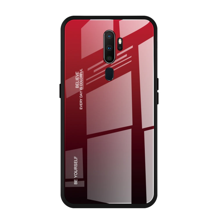 For OPPO A9 (2020) Gradient Color Glass Case