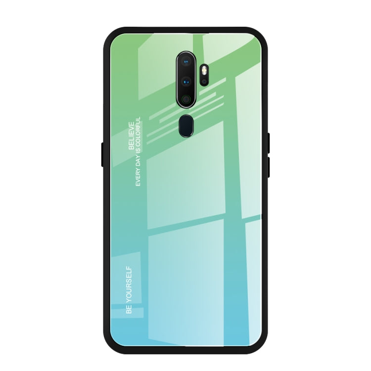 For OPPO A9 (2020) Gradient Color Glass Case