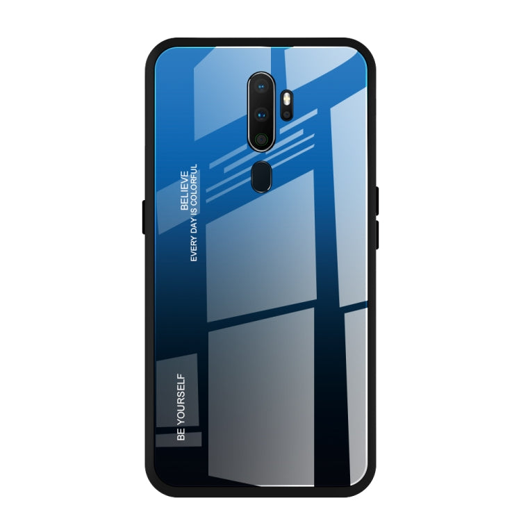 For OPPO A9 (2020) Gradient Color Glass Case