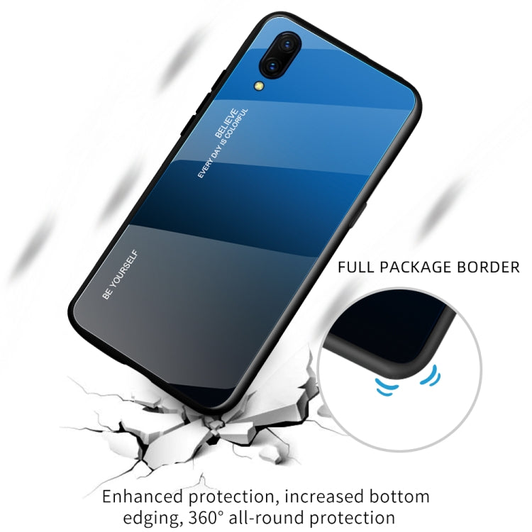 For Vivo X23 Gradient Color Glass Case