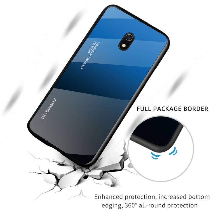 For Xiaomi Redmi 8A Gradient Color Glass Case