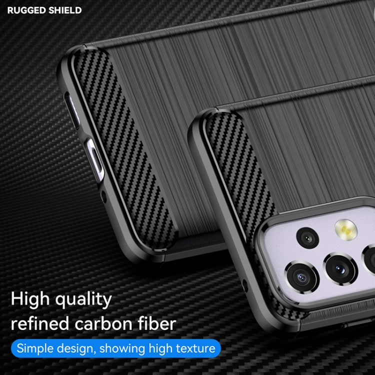For Samsung Galaxy A33 5G Brushed Texture Carbon Fiber TPU Phone Case