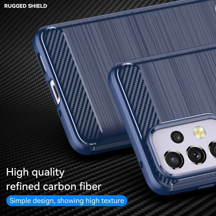 For Samsung Galaxy A33 5G Brushed Texture Carbon Fiber TPU Phone Case