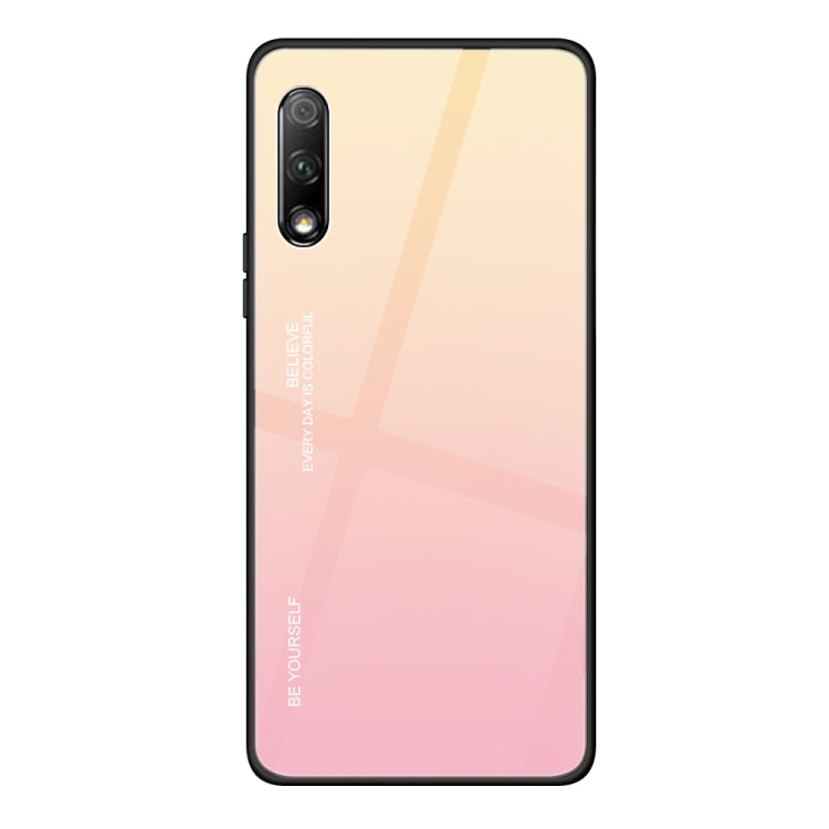 For Huawei Honor 9X Gradient Color Glass Case