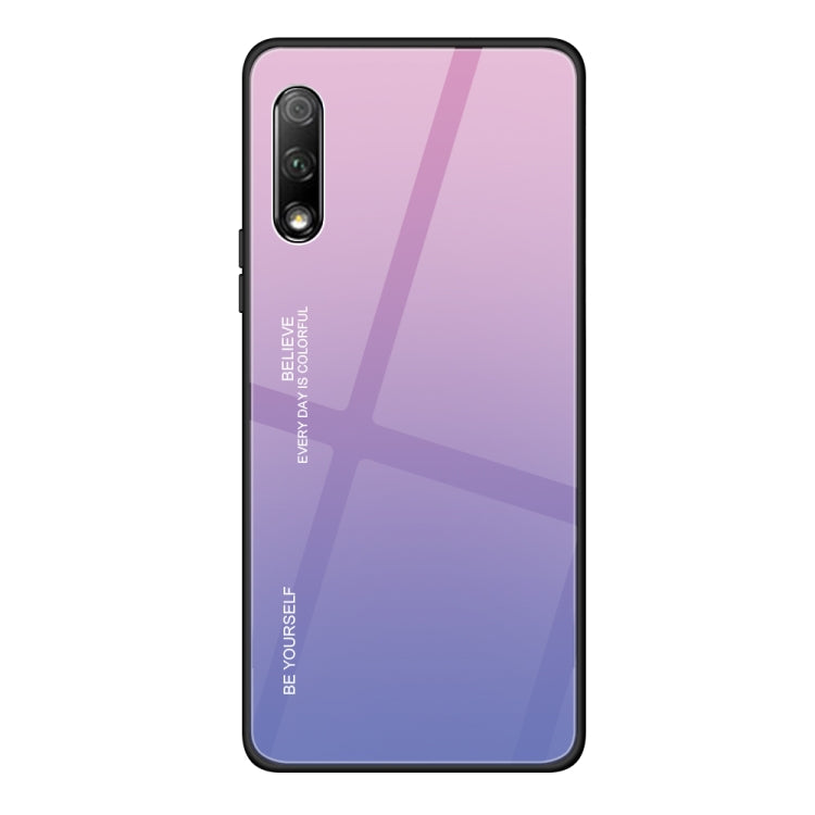 For Huawei Honor 9X Gradient Color Glass Case