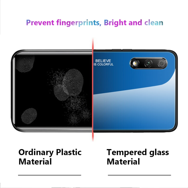 For Huawei Honor 9X Gradient Color Glass Case