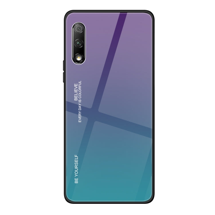 For Huawei Honor 9X Gradient Color Glass Case