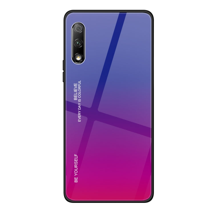 For Huawei Honor 9X Gradient Color Glass Case