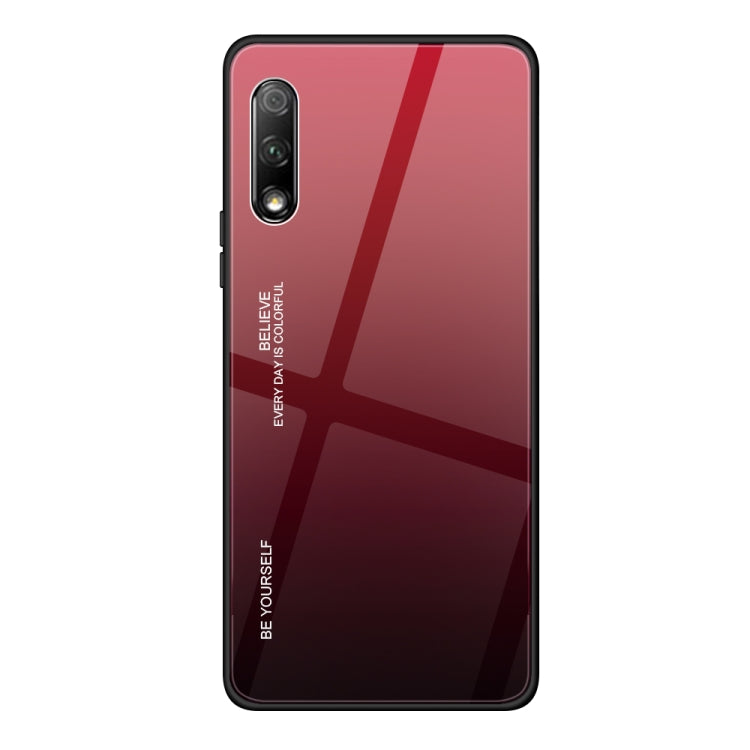 For Huawei Honor 9X Gradient Color Glass Case