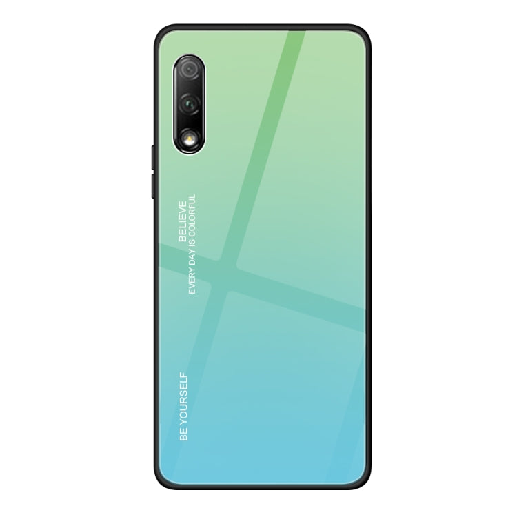 For Huawei Honor 9X Gradient Color Glass Case