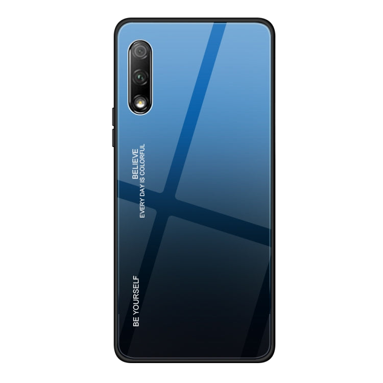 For Huawei Honor 9X Gradient Color Glass Case