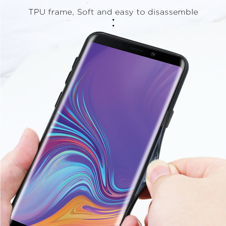 For Galaxy A9 (2018) Gradient Color Glass Case