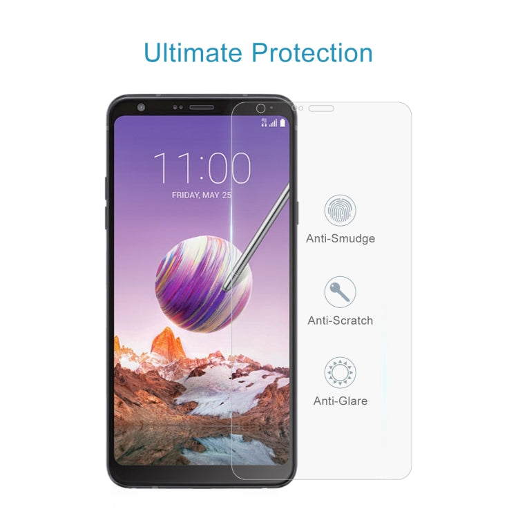 10 PCS 0.26mm 9H 2.5D Tempered Glass Film For LG Q Stylo 4