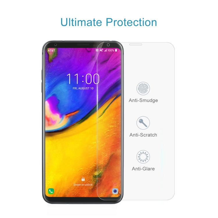 10 PCS 0.26mm 9H 2.5D Tempered Glass Film For LG V35 ThinQ