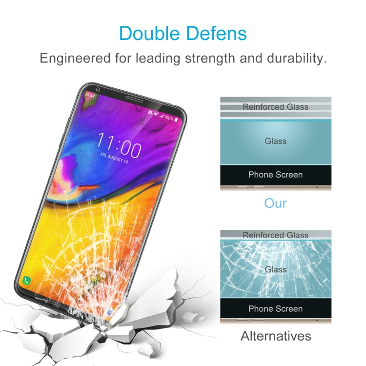 10 PCS 0.26mm 9H 2.5D Tempered Glass Film For LG V35 ThinQ