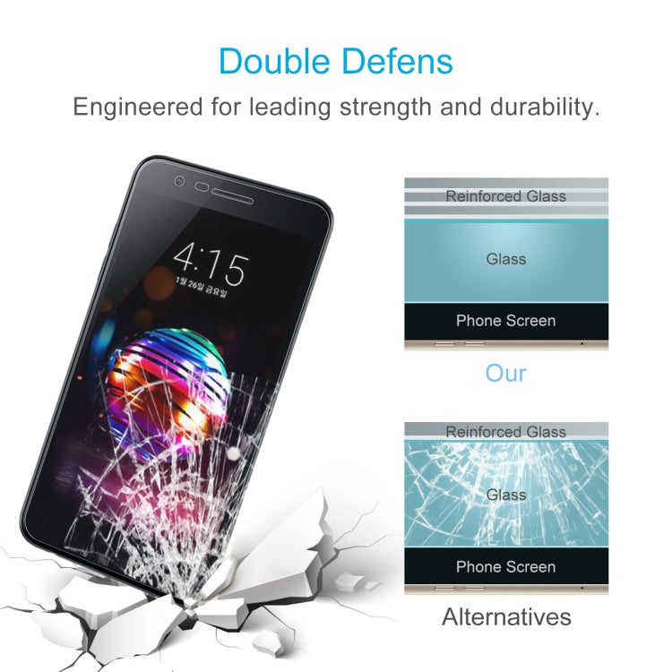 10 PCS 0.26mm 9H 2.5D Tempered Glass Film For LG X4+