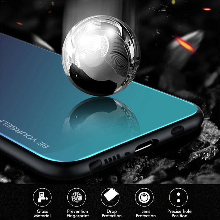 For Galaxy Note 9 Gradient Color Glass Case