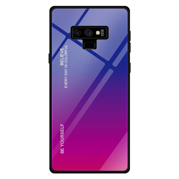 For Galaxy Note 9 Gradient Color Glass Case