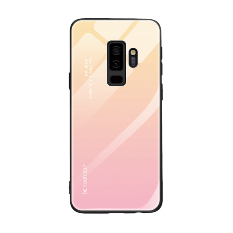 For Galaxy S9 Gradient Color Glass Case