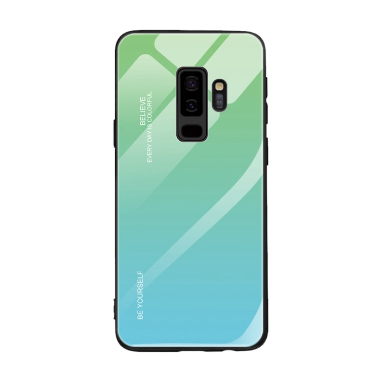 For Galaxy S9 Gradient Color Glass Case
