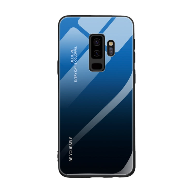 For Galaxy S9 Gradient Color Glass Case