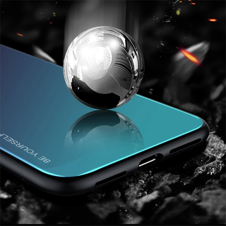 For OnePlus 6 Gradient Color Glass Case