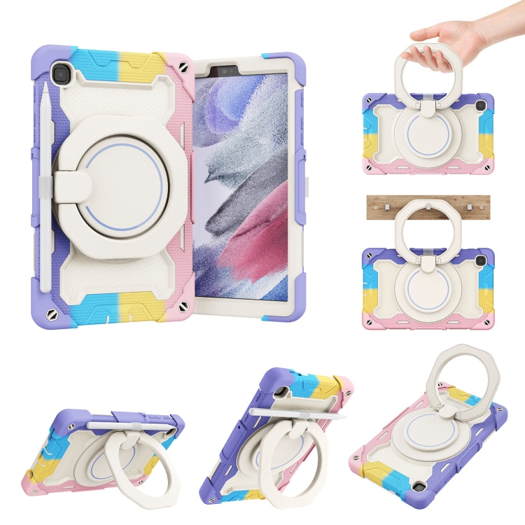 For Samsung Galaxy Tab A7 Lite Armor Contrast Color Silicone + PC Tablet Case