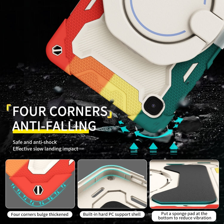For Samsung Galaxy Tab A7 Lite Armor Contrast Color Silicone + PC Tablet Case