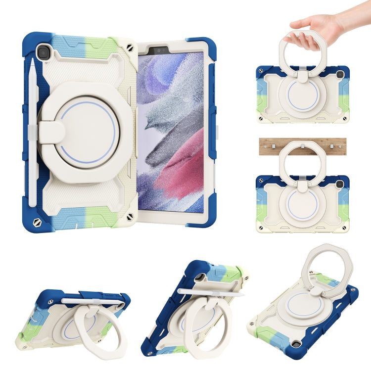 For Samsung Galaxy Tab A7 Lite Armor Contrast Color Silicone + PC Tablet Case