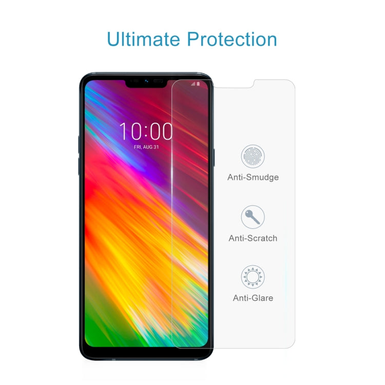 50 PCS 0.26mm 9H 2.5D Tempered Glass Film For LG G7 Fit